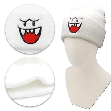 Ohjijinn Ghost Knit Beanie for Fun Winter Wear