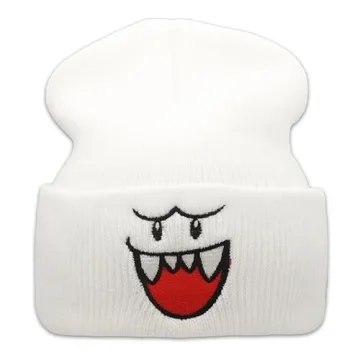 Ohjijinn Ghost Knit Beanie for Fun Winter Wear