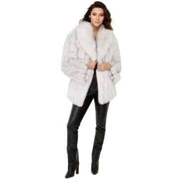 Tngan Womens Fuax Fur Coat Winter Warm Fluffy Faux Fur Parka Jacket Thick Plus Size Outerwear Overcoat (Light Gery, Large)