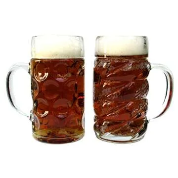 North Mountain Supply Beer Mug Combo - Oktoberfest & World's End Jumbo Mugs - 43 Ounces