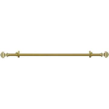 Decorative Window Curtain Rods with Finials, 28 to 48 Inches, 0.75 Diameter - Buono II, Bach Series ...