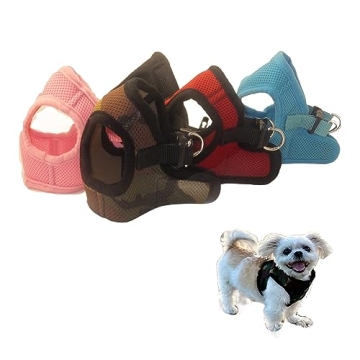 Snazzi Pet Teacup Dog Harness - XXS Dog Harness - Soft Mesh Step in Dog Harness No Pull - Adjustable...