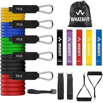 Whatafit Resistance Bands Set for Home Workouts