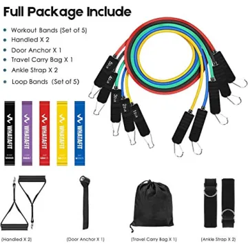 Whatafit Resistance Bands Set for Home Workouts