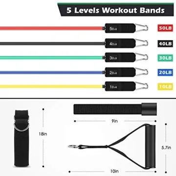 Whatafit Resistance Bands Set for Home Workouts