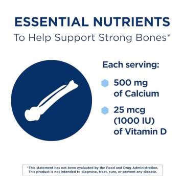 Citracal Calcium Supplement Gummies, Chewable Calcium with Vitamin D3, Supports Bone Health, Calcium...