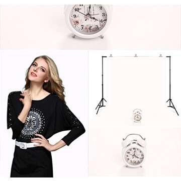 Buy LYLYCTY 5x7ft Photography Background Solid White Backdrop