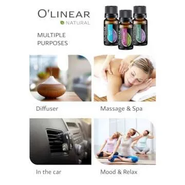 Top 8 Essential Oils Set for Diffuser for Home Aromatherapy Kit with Lavender, Peppermint, Eucalyptus, Tea Tree, Rosemary, Orange, Relief and Sweet Dreams Blends for Humidifiers Natural Pack