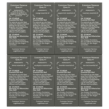 Top 8 Essential Oils Set for Diffuser for Home Aromatherapy Kit with Lavender, Peppermint, Eucalyptus, Tea Tree, Rosemary, Orange, Relief and Sweet Dreams Blends for Humidifiers Natural Pack