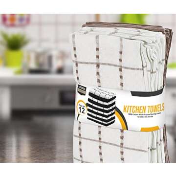 Utopia Kitchen Towels 12 Pack Super Soft Cotton Set