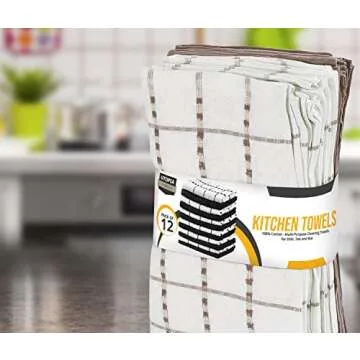 Utopia Kitchen Towels 12 Pack Super Soft Cotton Set
