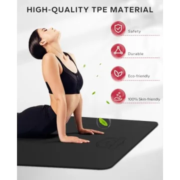 HAPBEAR Extra Large Non-Slip Eco-Friendly Yoga Mat