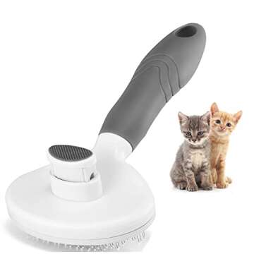 Cat Self Cleaning Slicker Brush, Pets Skin Friendly Cat Brush for Dogs Cats Grooming Brush Tool Easy...