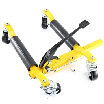 DEDC Wheel Dolly, 1 Piece Wheel Dolly Car Skates, Vehicle Positioning Hydraulic Tire Jack Lift, Hydr...