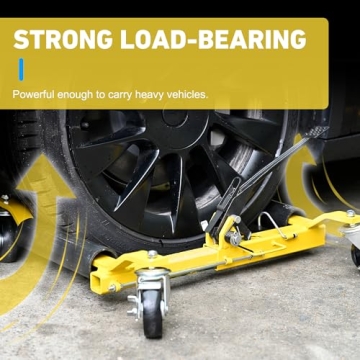 Heavy-Duty DEDC Wheel Dolly for Easy Vehicle Transport