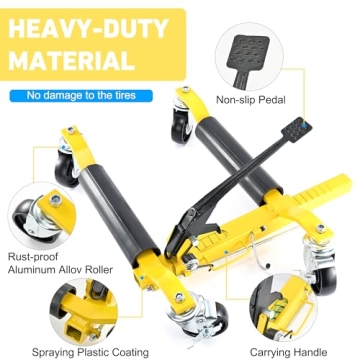 Heavy-Duty DEDC Wheel Dolly for Easy Vehicle Transport