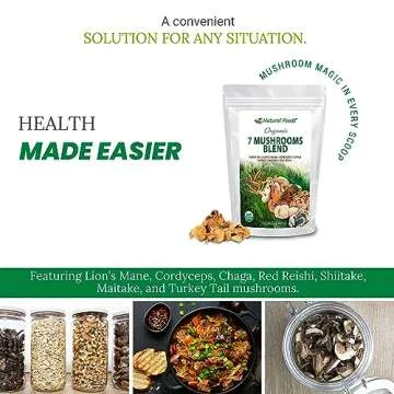 Organic 7 Sacred Mushrooms Blend for Immune Health