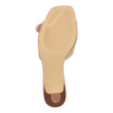Guess Women's DISTA Heeled Sandal, Cameo Pink 680, 9