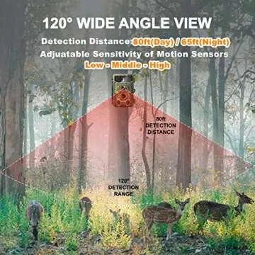 Felixcam 4K Trail Camera, 0.1s Trigger Motion Activated Game Hunting Camera with Night Vision 80ft No Glow Infrared, IP66 Waterproof Deer Wildlife Monitor Trail Cam, 120° Wide View