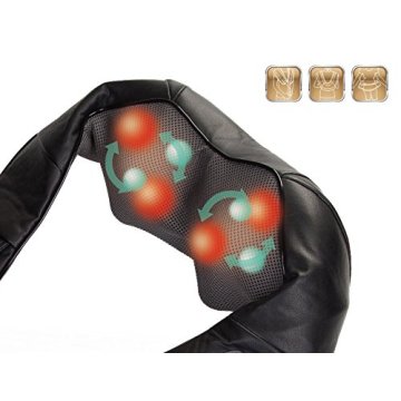 FIVE S FS8801-BLK Shiatsu Neck and Back Massager with Heat Deep Kneading Massage for Neck, Shoulders, Back, Legs, Feet for Home, Office, Car - Black