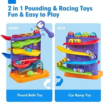Hahaland 2-in-1 Toddler Learning Toy for Ages 1-3