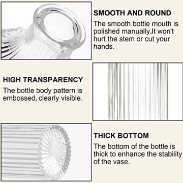 Arme Glass Bud Vase Set of 32 Pcs for Elegant Décor