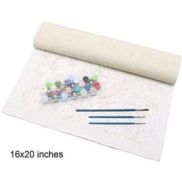 Pink Picasso Zealous Zinnias Paint by Numbers Kit 16x20