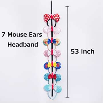 Gocasmus Mouse Ears Headband Holder - 3 Pcs Organizer