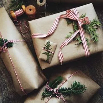 Versatile RUSPEPA Brown Kraft Paper Roll for Crafts & Wrapping