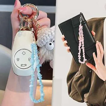 BEACE Natural Gemstone Phone Charm - Stylish Women's Accessory