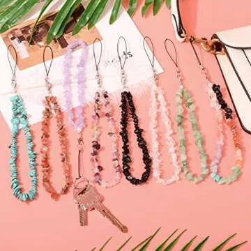 BEACE Natural Gemstone Phone Charm - Stylish Women's Accessory