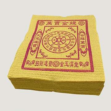 Authentic Chinese Joss Paper for Ancestor Worship 60 Sheets