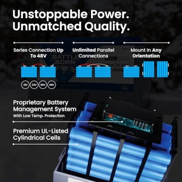 50Ah 24V Lithium-Ion Battery for RV Solar Off-Grid