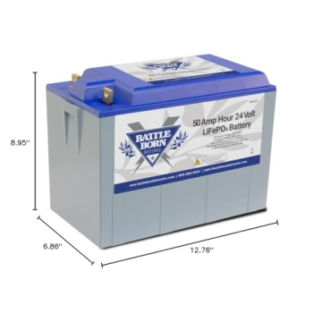 50Ah 24V Lithium-Ion Battery for RV Solar Off-Grid
