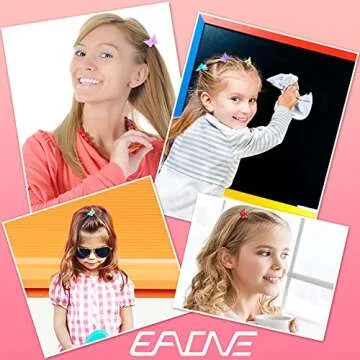 EAONE Glossy Mini Butterfly Clips, Colorful Mini Hair Claw Clip for Girls and Women, 90s Y2K Cute Hair Styling Accessories, More than 10 Asscorted Colors, Set of 50