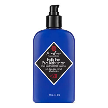 Jack Black Double-Duty Face Moisturizer, 8.5 Fl. Oz – SPF 20 Sun Protection, Long Lasting Hydratin...