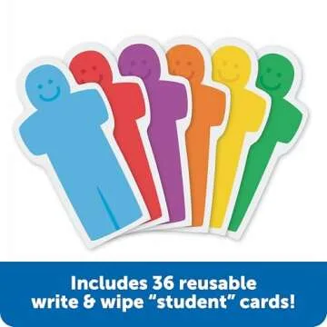 Learning Resources Helping Hands Pocket Chart, Classroom Organization, Teacher Accessories, 36 Cards