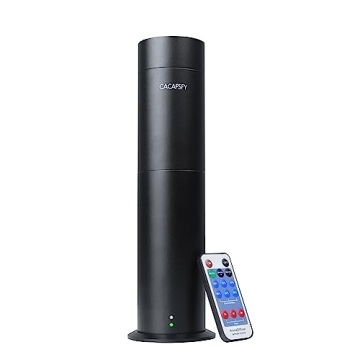 CACAFSFY Waterless Diffuser - Remote Control, Large Room Coverage, Black