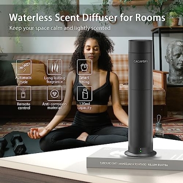 CACAFSFY Waterless Diffuser Remote Control Large Room Black