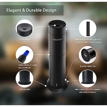 CACAFSFY Waterless Diffuser Remote Control Large Room Black