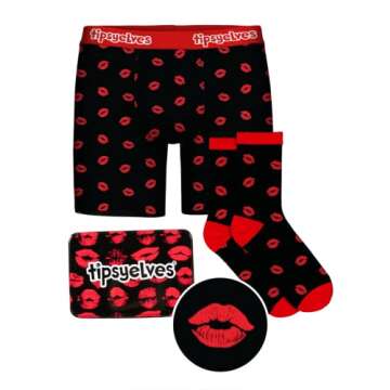 Tipsy Elves Men's Valentine's Kisses Gift Set