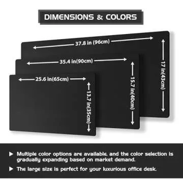 Aothia Dual-Sided Desk Pad - 25.6x13.7 inches Leather Desk Mat, Natural Cork Desk Pad Protector, Large Mouse Pad for Desk, Waterproof Desk Blotter Pad, Desk Writing Pad for Office Work/Home, Black