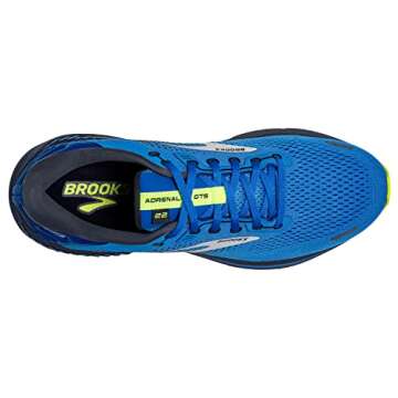 Brooks Men's Adrenaline GTS 22 Supportive Running Shoe - Blue/India Ink/Nightlife - 10 Medium
