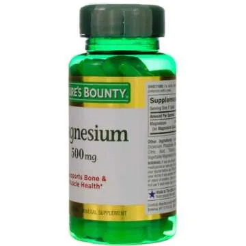 Nature's Bounty Magnesium 500 mg Tablets Pack of 6