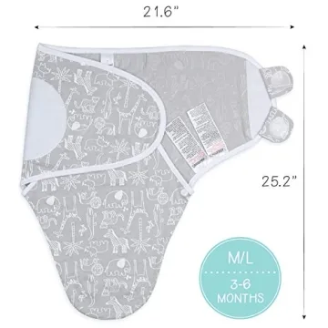 Peanutshell Baby Swaddle Blankets Set for Infants 0-6 Months