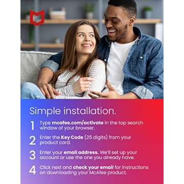 McAfee Internet Security | 3 Device | Antivirus Software | Password Manager | Key Card