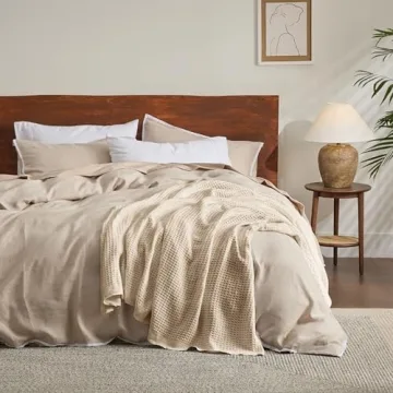 Bedsure Cotton Blanket: Soft & Lightweight Waffle Weave