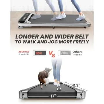Abonow Walking Pad, Under Desk Treadmill with Incline for Home Office 2.5HP Portable Walking Treadmill with 280 Lbs Weight Capacity Walking Machine, Remote Control, LED Display
