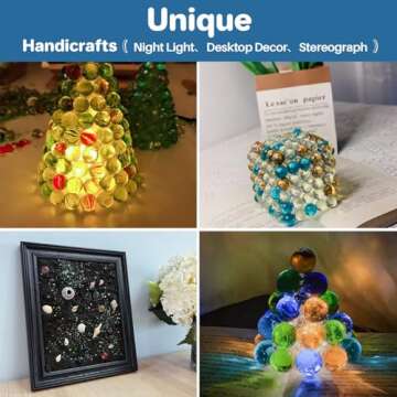 Sukh Glass Marbles - 100Pcs Colorful Bulk Decorative Gift