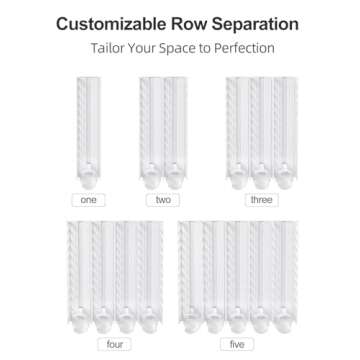 Anifrim Drink Organizer for Fridge, Self-Pusher Glide for 12-20oz Cans and Bottles, Refrigerator Soda Can Dispenser, Customizable Row Separation, Tailor Your Space to Perfection-5 Rows